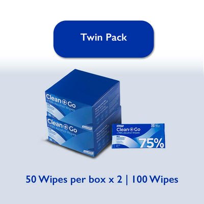 Alcosm™ 75% Classic Alcohol Wipes - Individual Sheet ( 50s' x 1 Boxes )