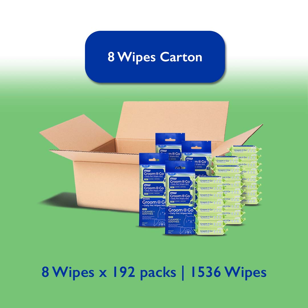 [Carton] Alcosm™ Pet Wipes - 8 Wipes ( 8s' x 192 Packs )